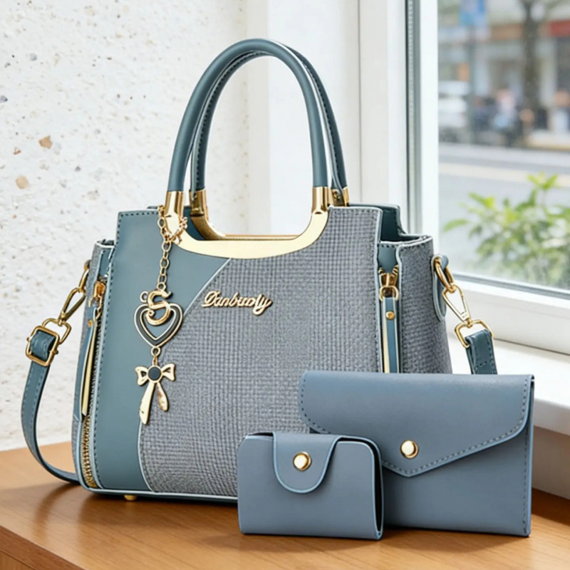Women Bags Leather - Elegante Conjunto de Bolsos de Mano