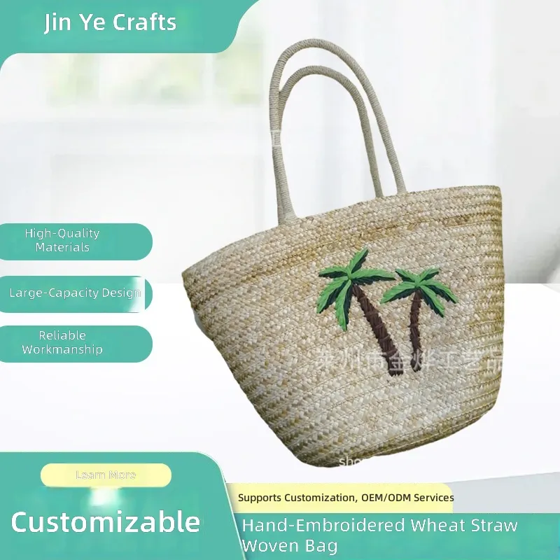 Women Bags Casual - Bolso de mano de paja de