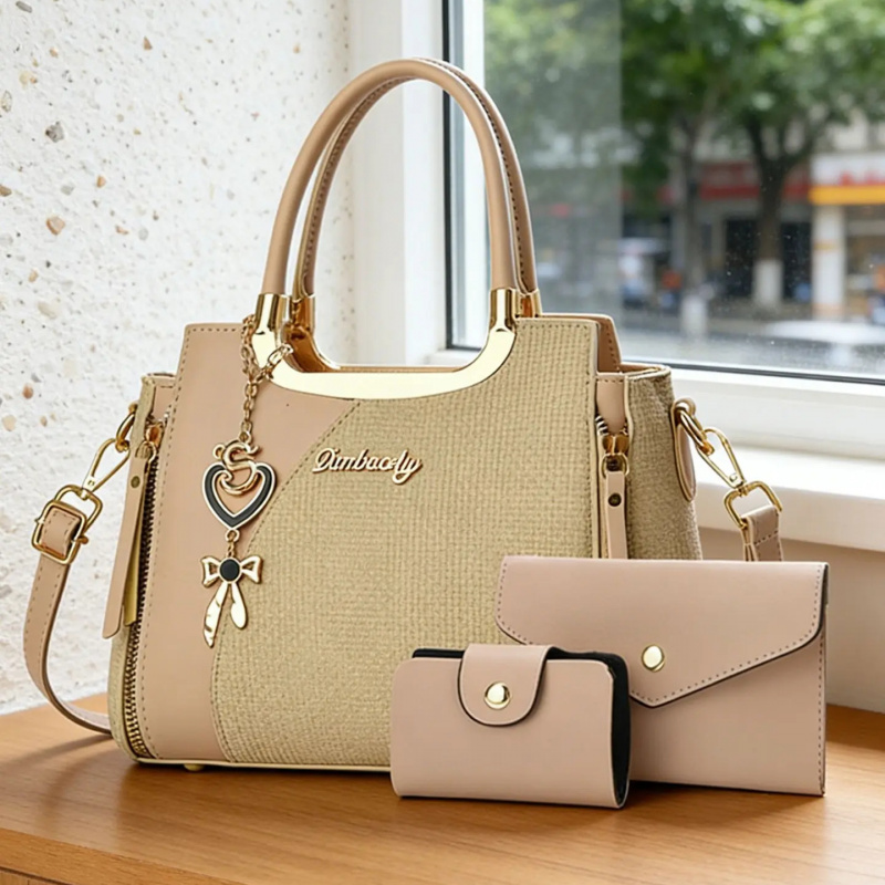Women Bags Leather - Elegante Conjunto de Bolsos de Mano