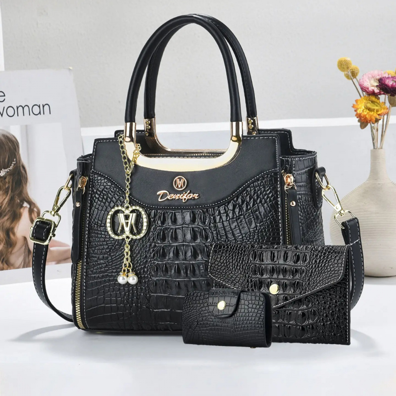 Women Bags Leather - Conjunto de Bolsos de Mano con