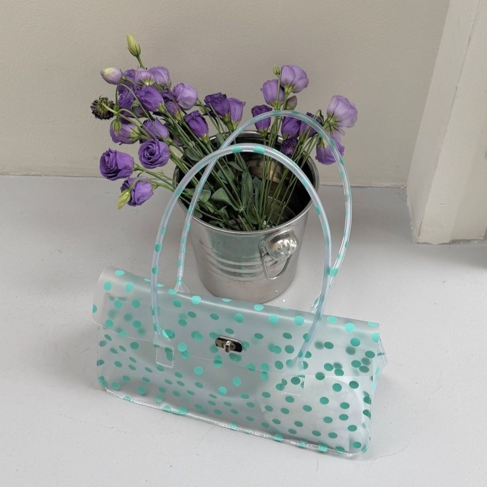 Jelly Bag Clear Pvc - Bolso de Hombro Transparente de PVC