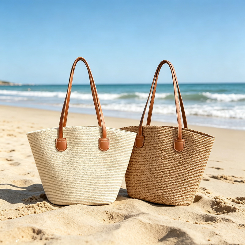 Women Bags Casual - CLAREGQI Bolso Tote de Paja de