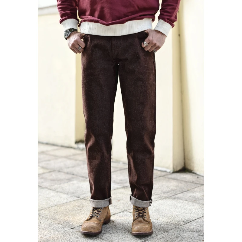 Levis Jeans 501 - Saucezhan Jeans para Hombre Marrones, Pantalones