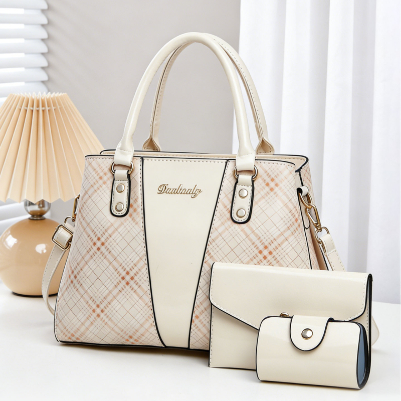 Women Bags Leather - Conjunto de 3 Bolsos de Mujer
