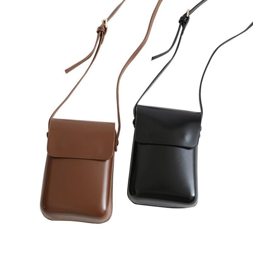 Women Bags Leather - Bolsos cruzados con solapa de cuero