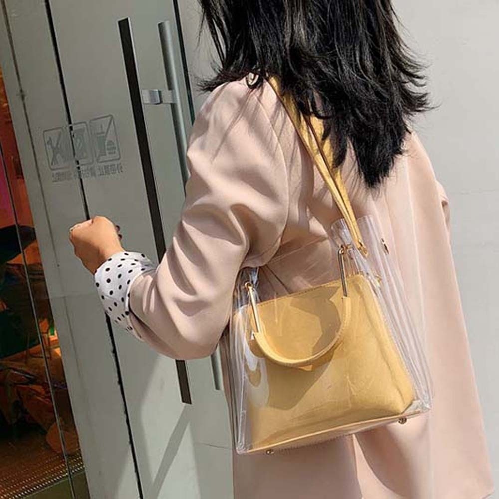 Bolso Transparente de Color Ca - Jelly Bag Clear Pvc reseña y precio