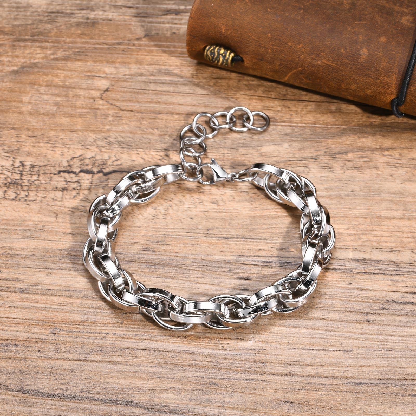 Pulseras minimalistas de eslab - Women Bags Price reseña y precio