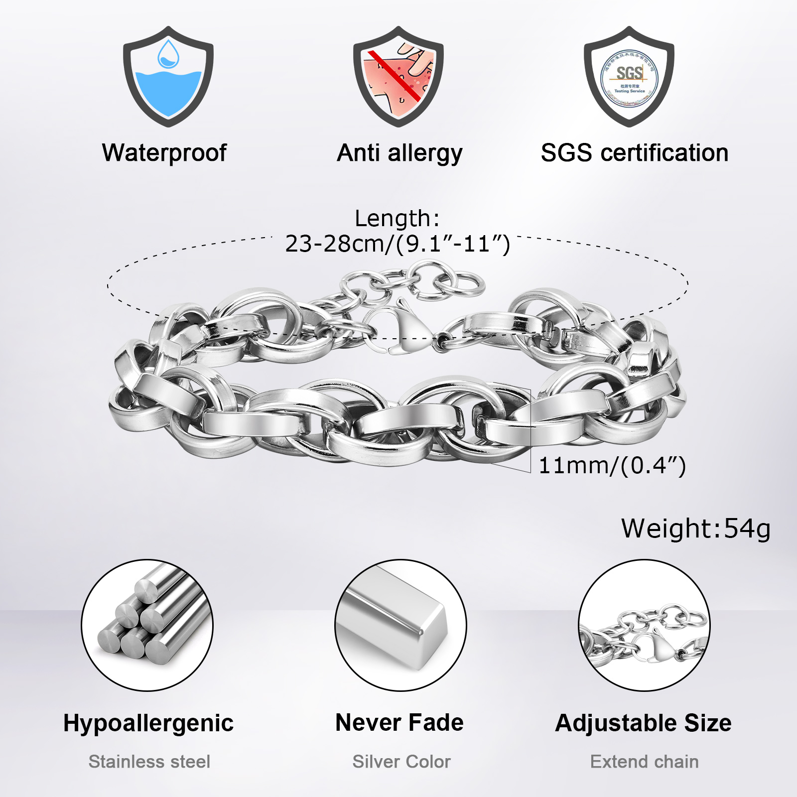 Pulseras minimalistas de eslab - Women Bags Price reseña y precio
