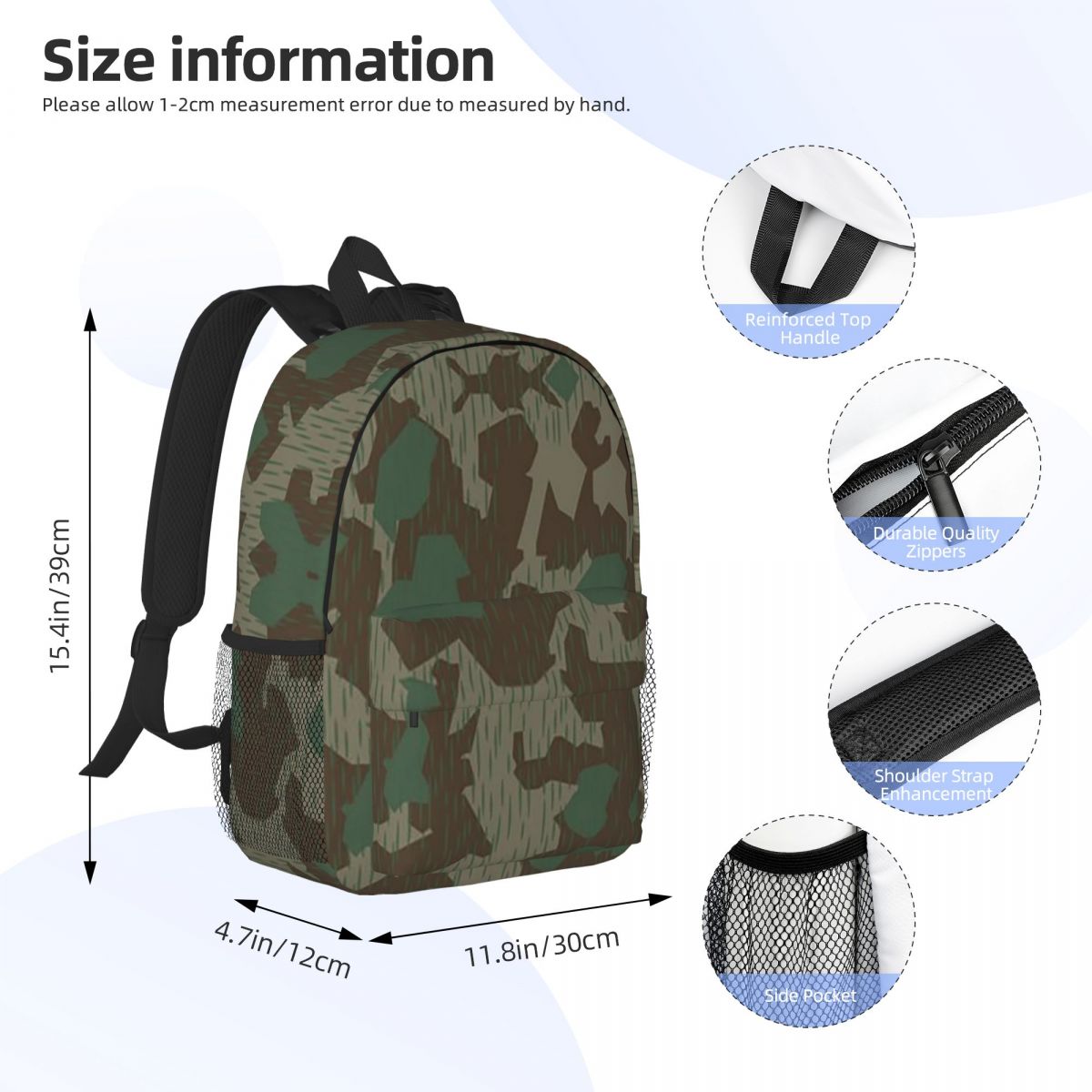 Mochila de camuflaje Splittert - Women Bags Germany reseña y precio