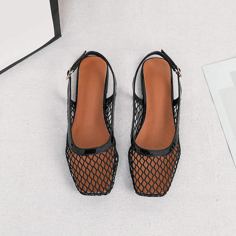 Sandalias de malla con punta c - Women Bags Casual reseña y precio