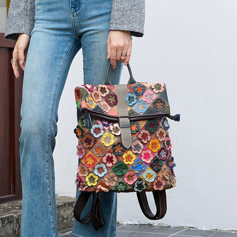 Mochila Vintage de Cuero Genui - Women Bags Casual reseña y precio