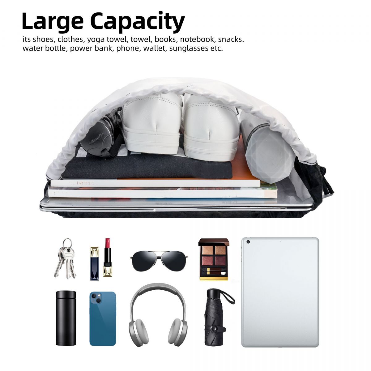 Mochila con cordón de camuflaj - Women Bags Germany reseña y precio