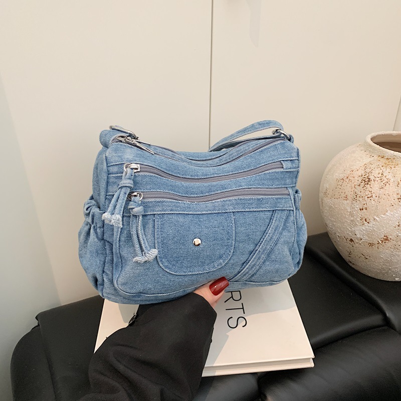 Bolso de mezclilla azul retro  - Women'S Kipling Bags reseña y precio