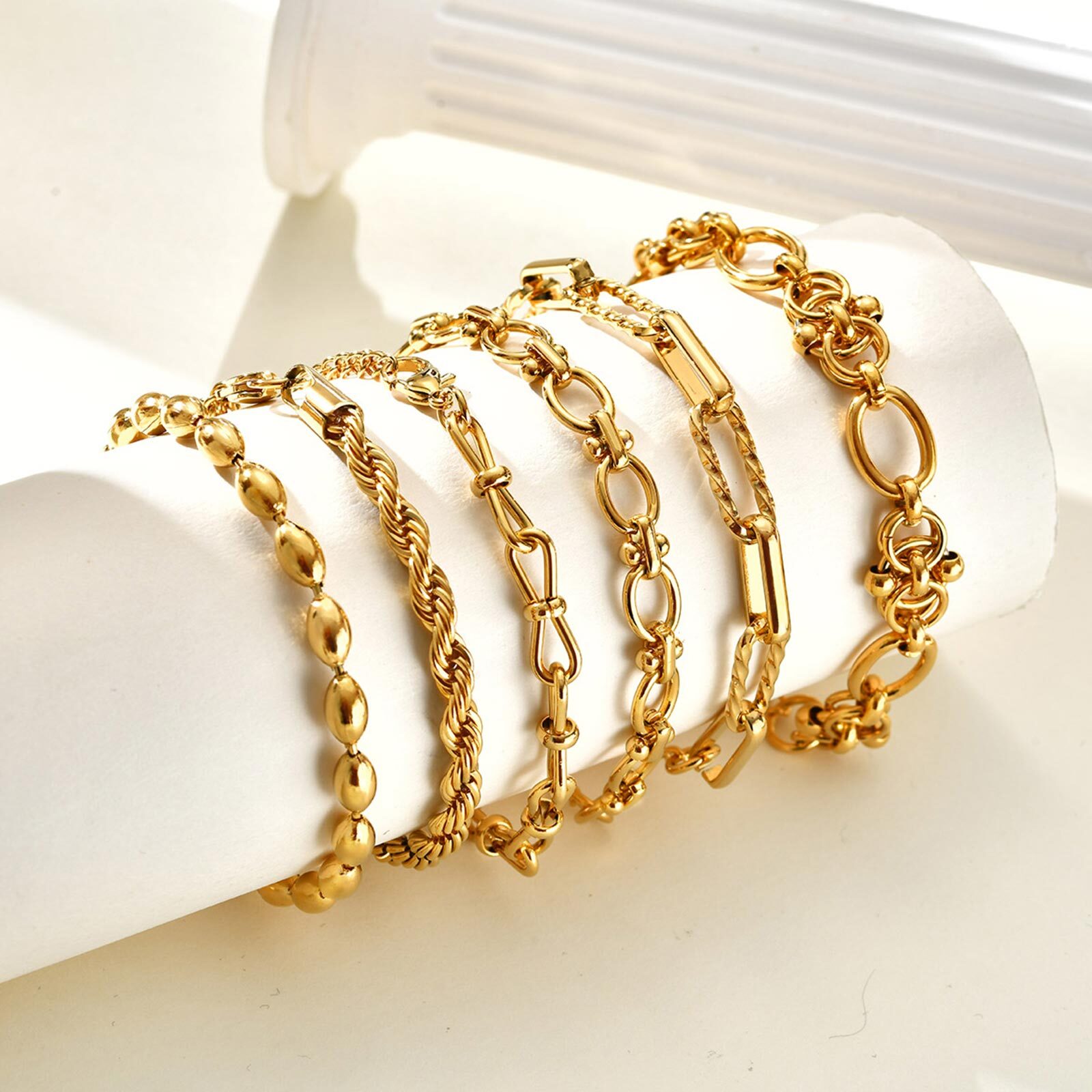Pulsera de cadena gruesa chapa - Women Bags Price reseña y precio