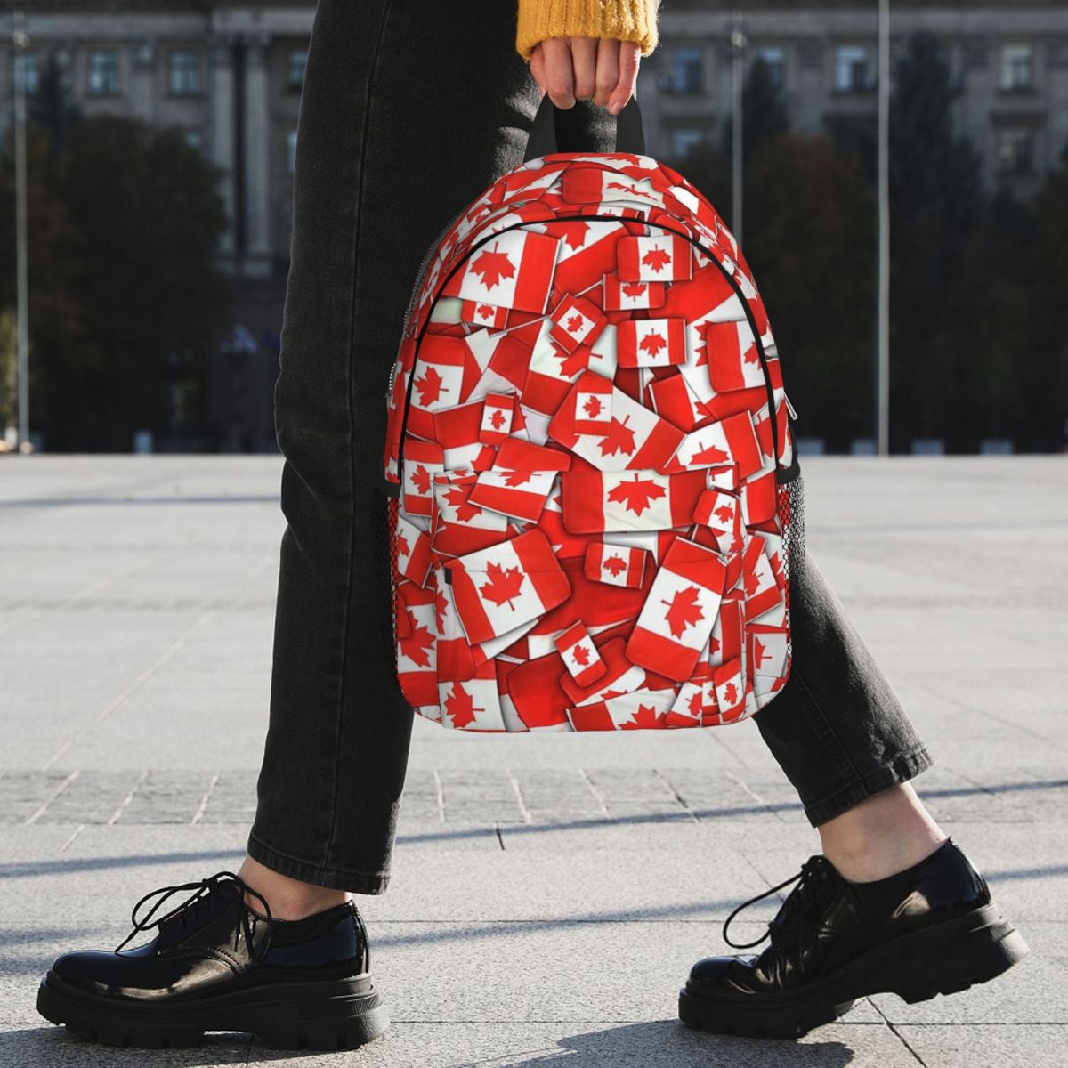 Mochila con diseño de bandera  - Women Bags In Canada reseña y precio