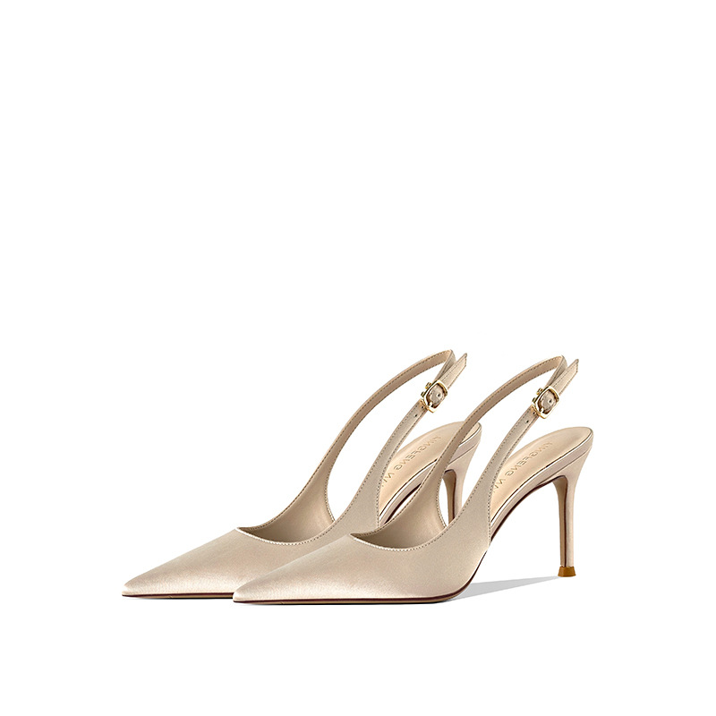Sandalias de tacón fino con pu - Women Bags Leather reseña y precio