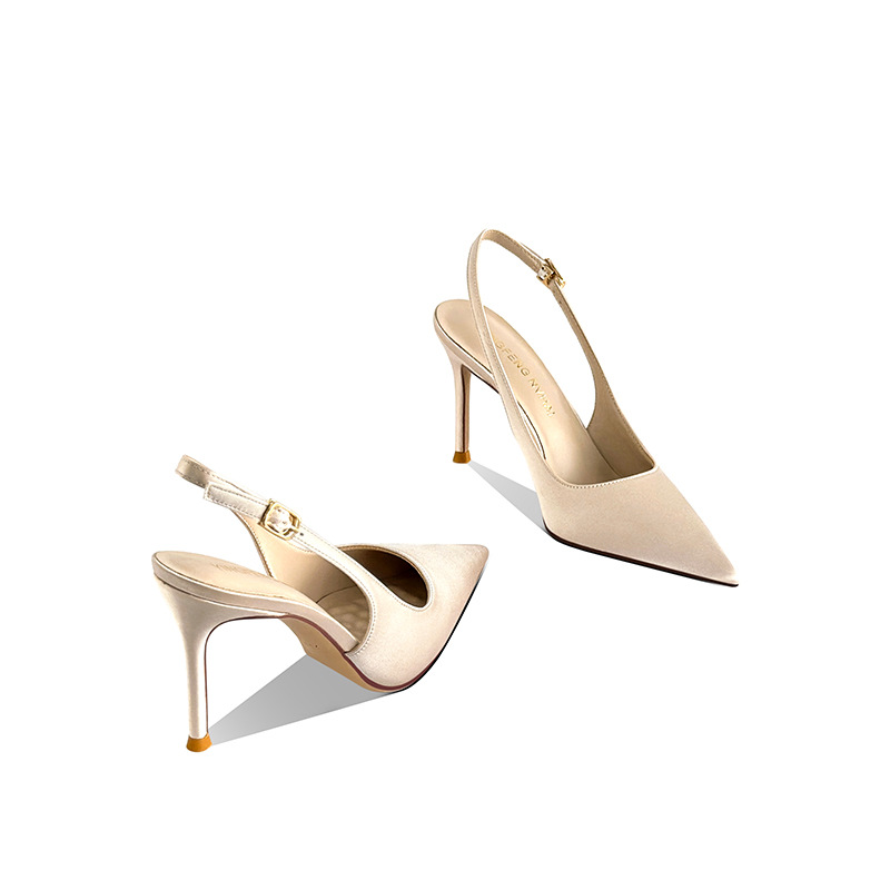 Sandalias de tacón fino con pu - Women Bags Leather reseña y precio