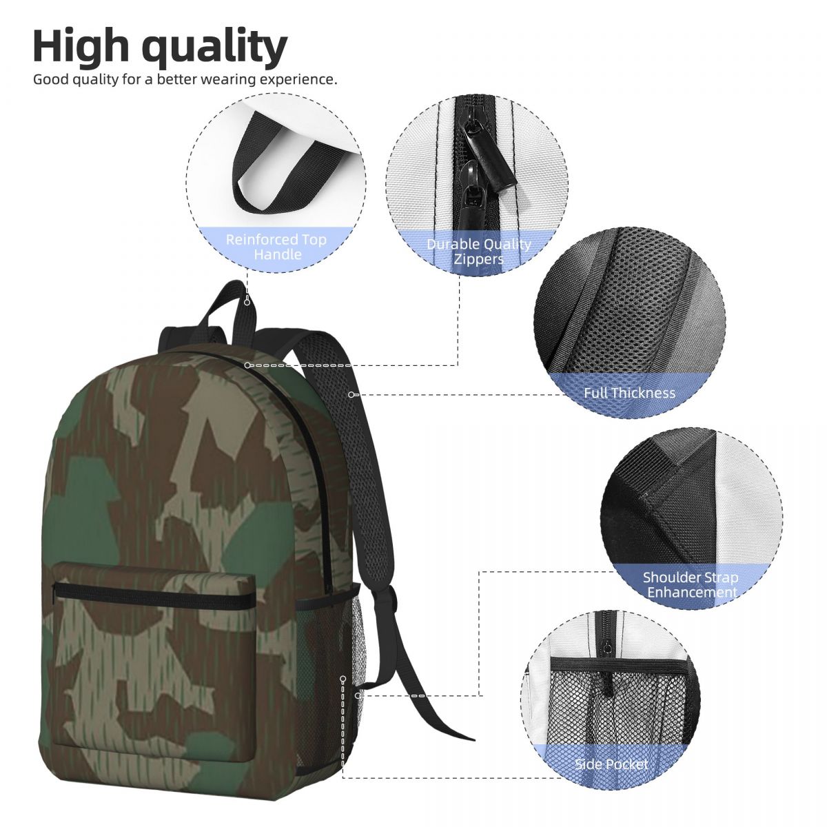 Mochila de camuflaje Splittert - Women Bags Germany reseña y precio
