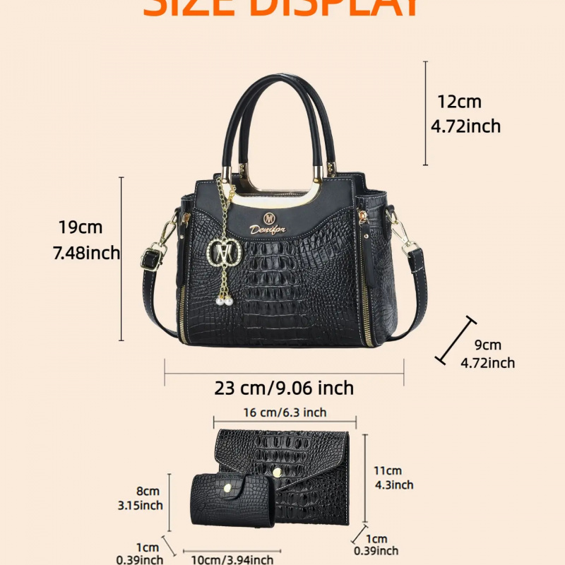 Conjunto de Bolsos de Mano con - Women Bags Leather reseña y precio