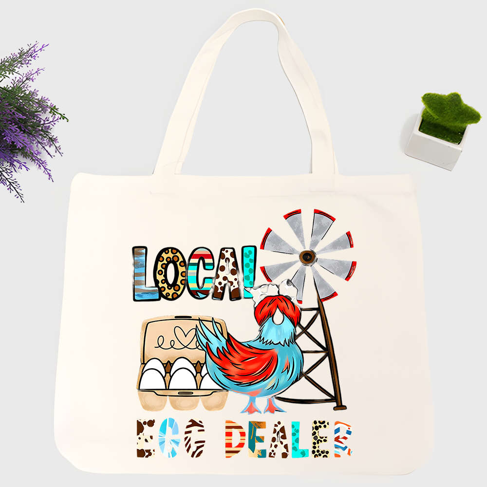 Bolsa de lona con estampado de - Women Bags Farmers reseña y precio
