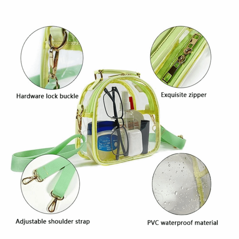 Bolso transparente impermeable - Jelly Bag Clear Pvc reseña y precio