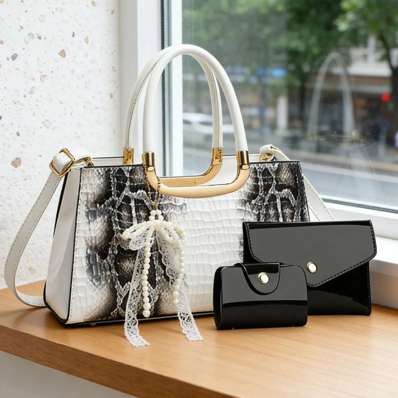 Conjunto de Bolsos de Mano par - Women Bags Leather reseña y precio