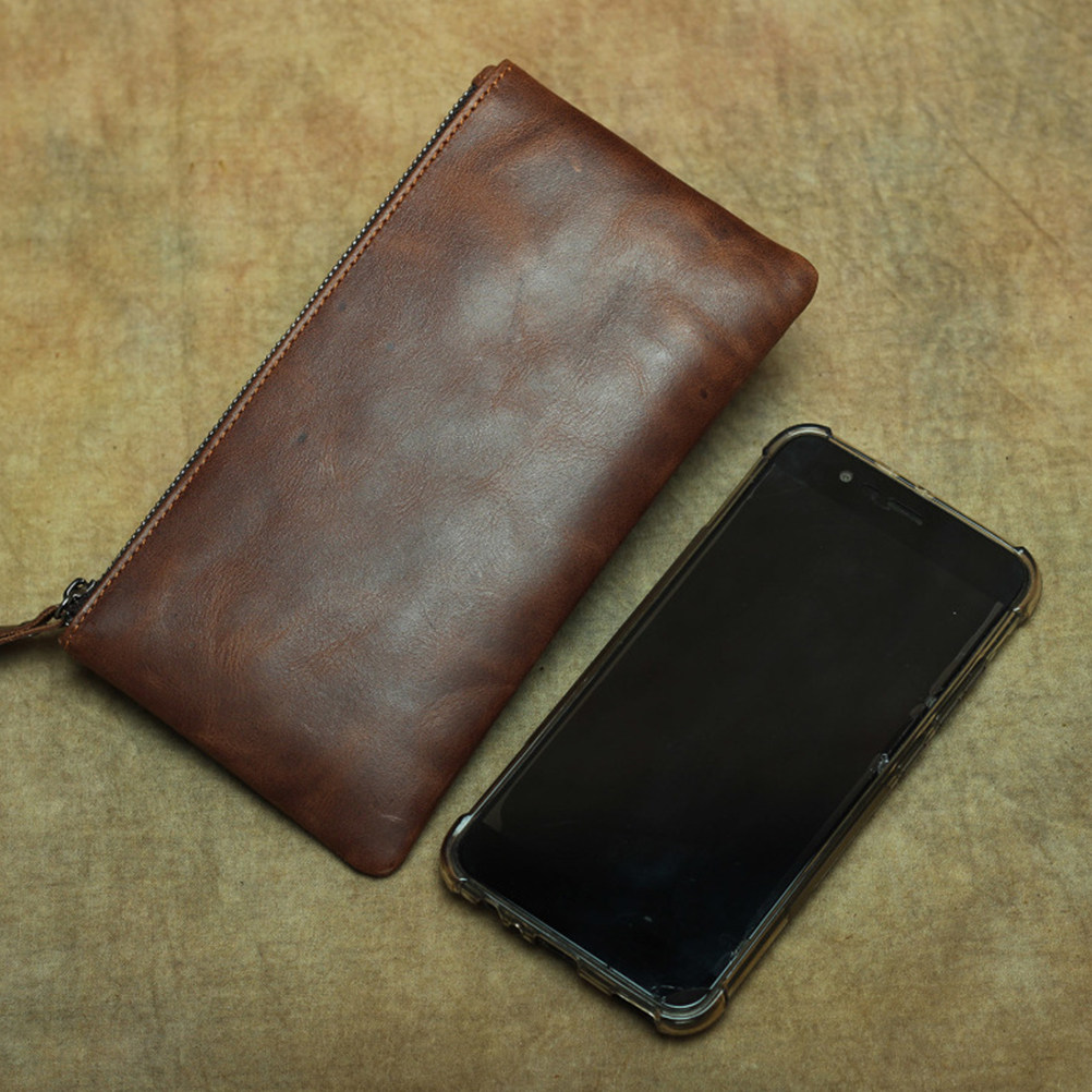 Cartera Larga de Cuero Genuino - Women Bags Casual reseña y precio